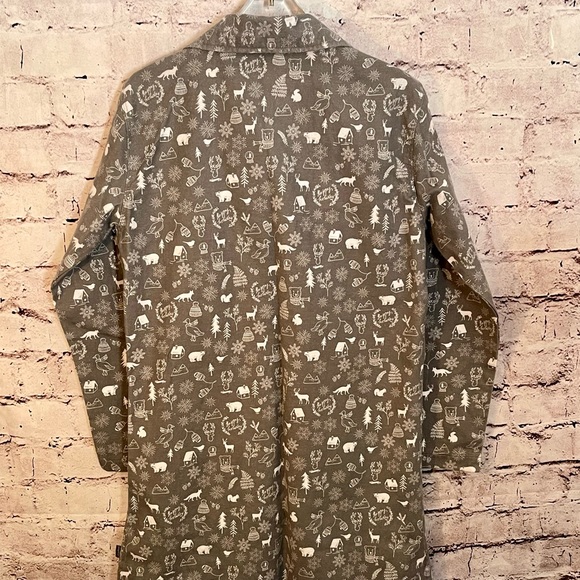 Eddie Bauer Cozy Holiday Night Gown / Sleep Shirt Size Small (C-36) - Picture 8 of 8